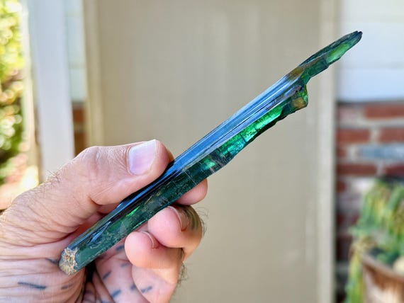 Vivianite, All Natural & Elongated Formation, 30g, New Find, Heart Chakra, Visualization and Forgiveness, Amazonas, Brazil T724