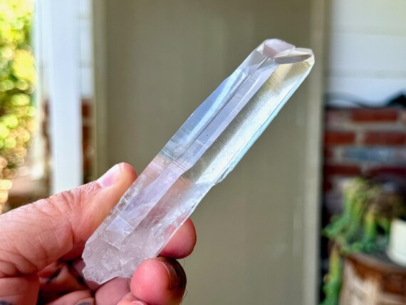 Lemurian Quartz, Tantric Twin with Time Link, AAA Water Clear, 154g, New Find, Bahia, Brazil A803