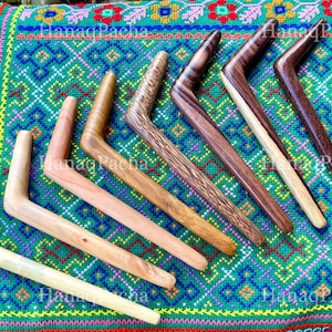 Basic Tepi Pipe, Choose ONE of Eight Styles, Single Block Solid Wood Tepi, Handmade Shamanic Applicator