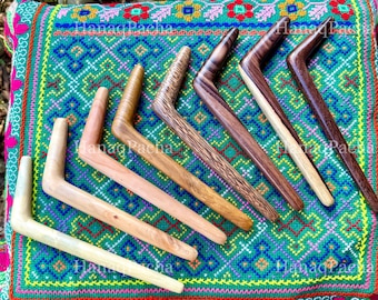 Basic Tepi Pipe, Choose ONE of Eight Styles, Single Block Solid Wood Tepi, Handmade Shamanic Applicator