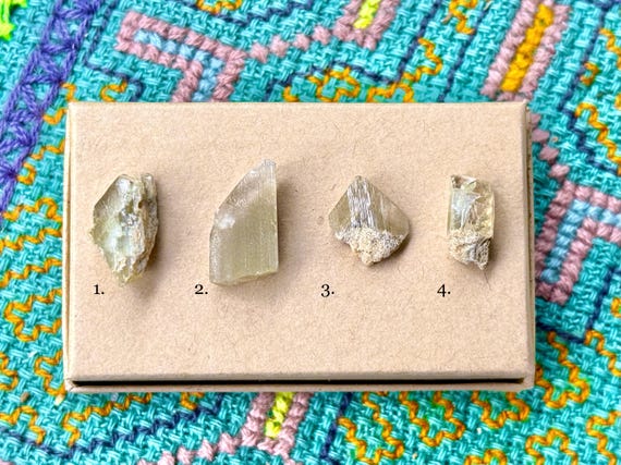Golden Euclase, Natural Crystals, Choose ONE of Four, Old Find, Ouro Preto, Minas Gerais, Brazil T014