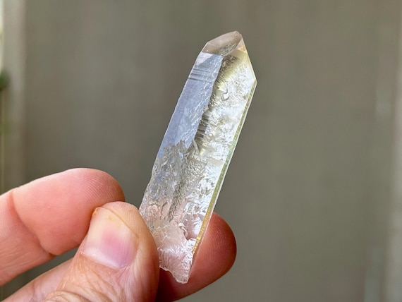 Starbrary Quartz with Time Link, 24g, New Find, Water Clear Quartz with Extraterrestrial Glyphs, Zeca de Souza, Minas Gerais, Brazil S833