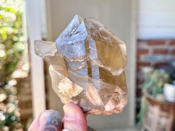 Elestial Citrine, Scepter Formation, 469g, Solar Plexus Chakra, Creativity & Manifestation, Coronel Murta, Minas Gerais, Brazil V312