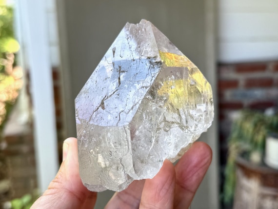Cathedral Quartz, Water Clear with Rainbow, Self-Standing, 618g, AAA Lightbrary Quartz, Diamantina, Minas Gerais, Brazil W998
