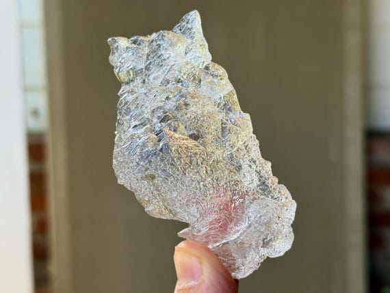 Ice Quartz, Fully Terminated & Hydrothermally Etched, 91g, Spiritual Evolution and Transformation, Diamantina, Minas Gerais, Brazil T577
