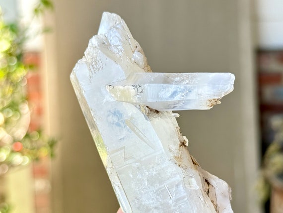 White Tipped Halloysite Quartz, Double Terminated, 292g, Old Find, Boyaca, Colombia W147