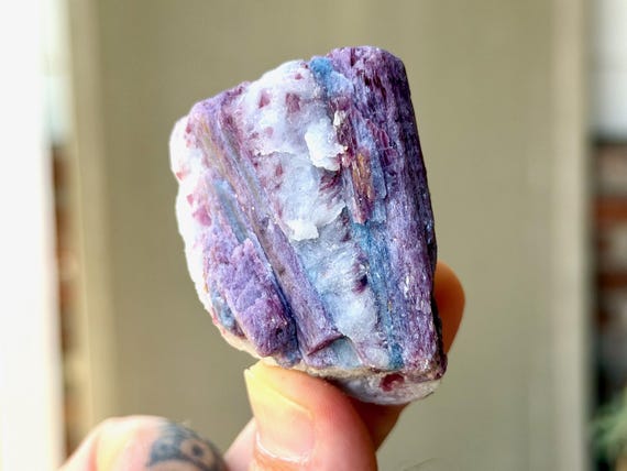 Paraiba Tourmaline, Bicolor Pink and Blue, 91g, New Find, Rio Grande Del Norte, Brazil B289