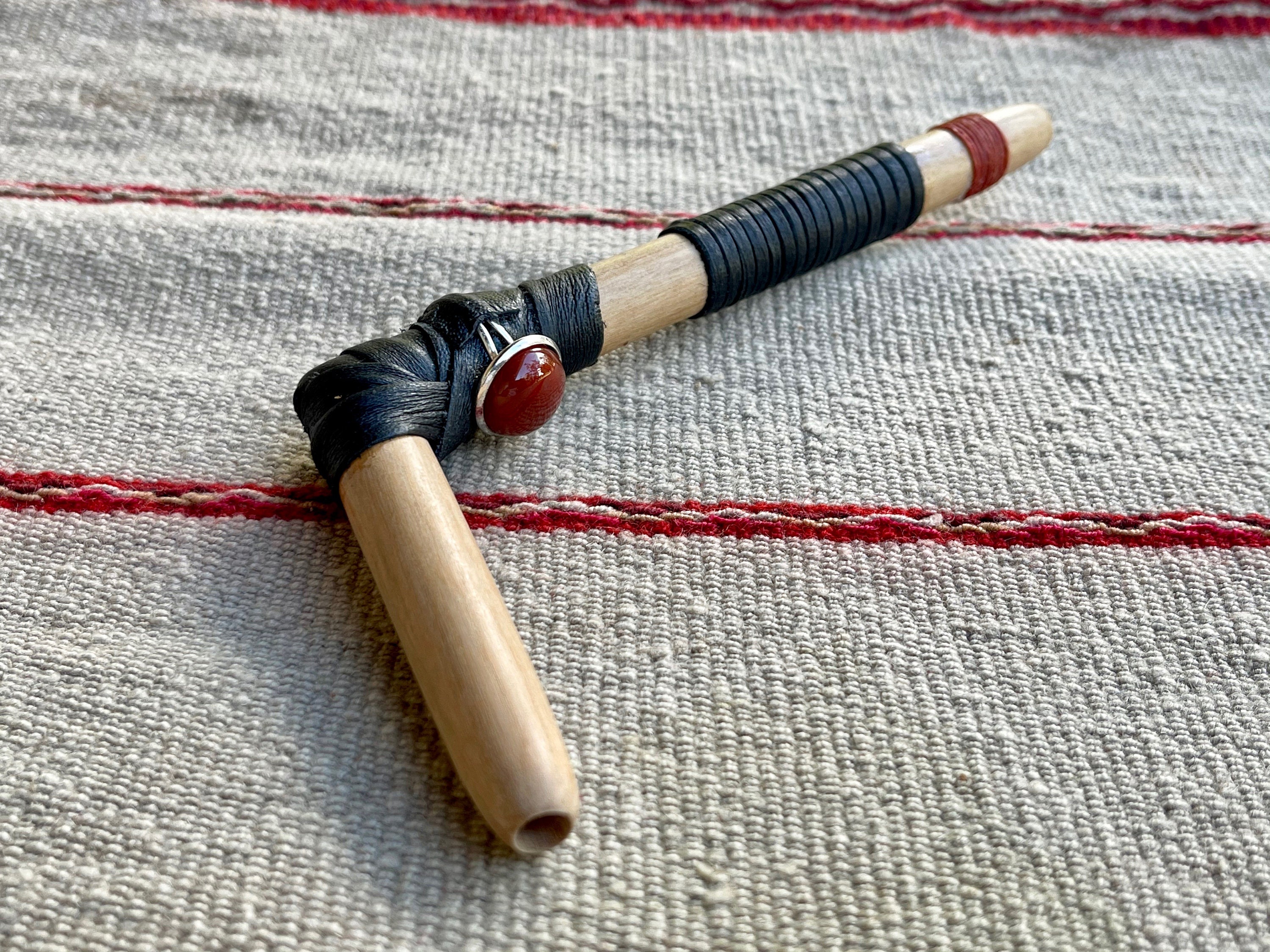 shamanic snuff applicator pipe for Rapé Tepi kuripe Snuff Blower Hapay