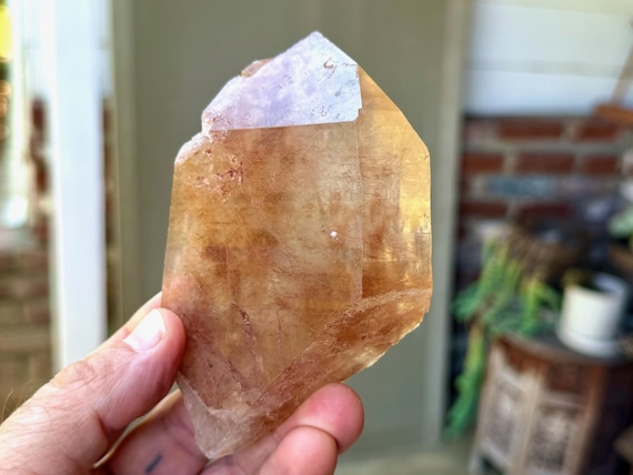 Red Rutile Lemurian Quartz, 256g, Third Eye & Crown Chakras, Diamantina, Minas Gerais, Brazil B151