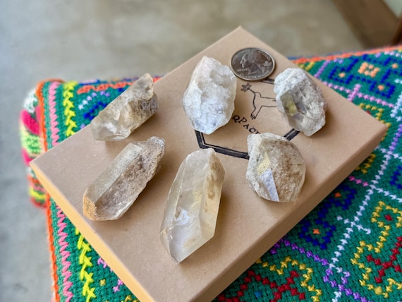 Kaolinite Quartz Lot, 6 pcs, Purification & Detoxification, Corinto, Minas Gerais, Brazil B277