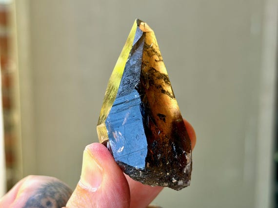 Smoky Cathedral Quartz, 50g, New Find, Akashic Record, Diamantina, Minas Gerais, Brazil A942