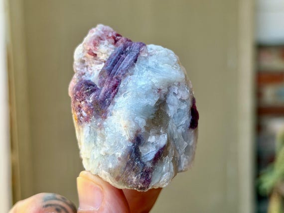 Paraiba Pink Tourmaline & Albite, 122g, Self-Standing, Rio Grande Del Norte, Brazil V664