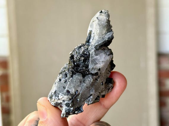 Black Tourmaline Quartz, 90g, Old Find, Grounding & Protection, Root Chakra, Shigar Valley, Pakistan A056