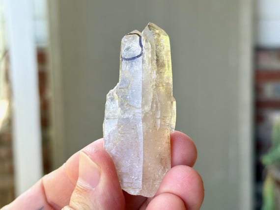 Enhydro Quartz, Moving Water Bubble, 38g, Los Vigas Mine, Vera Cruz, Mexico A613