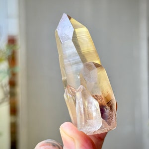 Smoky Lemurian Quartz, Mother and Child Formation, New Find, Highest Quality, Serra do Cabral, Minas Gerais, Brazil P893