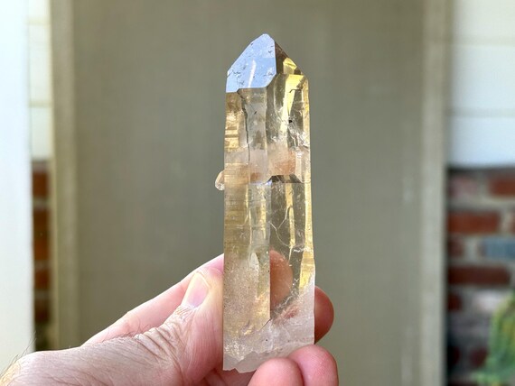 Cathedral Citrine, AAA Water Clear, 146g, New Find, Creativity & Manifestation, Solar Plexus Chakra, Minas Gerais, Brazil T829