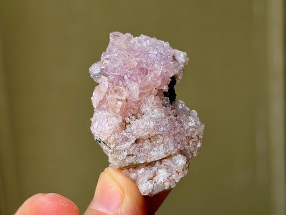 Canga Rose Quartz with Blue Tourmaline, 28g, Crystallized Rose Quartz, Taquaral, Minas Gerais, Brazil B225