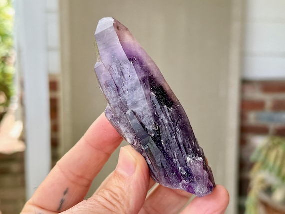 Tutu Amethyst, Mother and Child Formation, 140g, New Find, Crown & Third Eye Chakra Crystal, Spiritual Purification, Nigeria S902