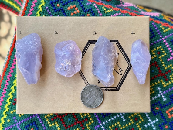 Lavender Moon Quartz, Choose ONE of Four, All Natural, Emotional Healing & Angelic Contact, Minas Gerais, Brazil A210