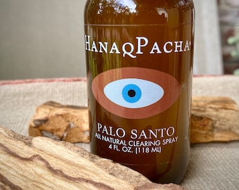 Palo Santo Spray, 4 oz, 100% All-Natural Palo Santo Room Spray, Ethically Harvested and Sustainable