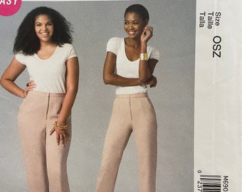 Classic semi-fitted, tapered pants  by Palmer Pletsch for McCalls 6901 Sizes 8-16 & 18-24 see photo for sizing Published 2014 OOP