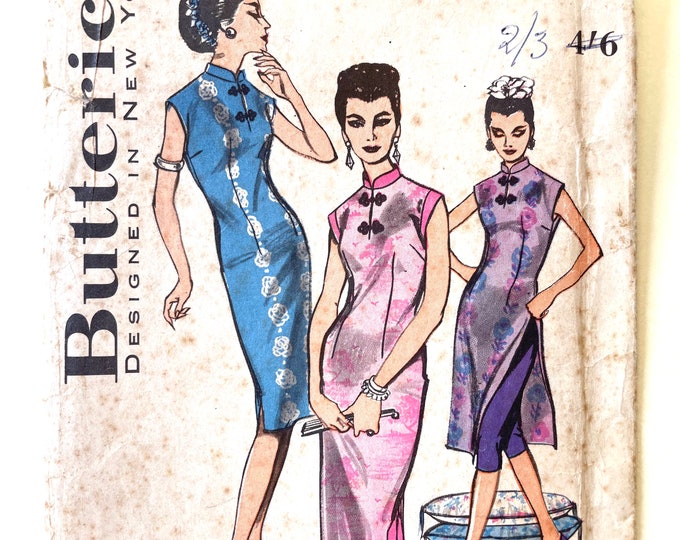 1960s Pake Muu Dress in 2 Lengths and Cropped Pants Butterick 7501 ...