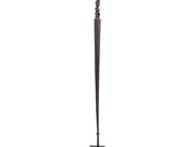 Tribal Carved Wood Rice Planting Stick Decoration on Metal Stand