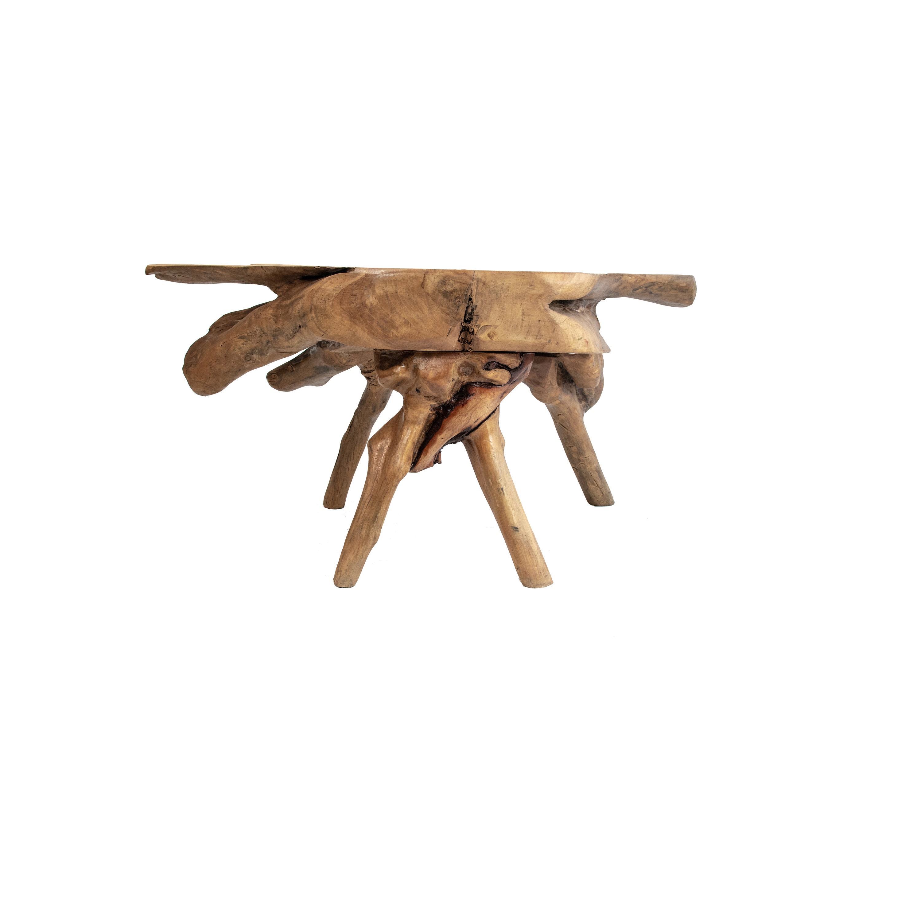Live Edge Teak Root Wood Coffee Table | Rustic Primitive Table - Etsy