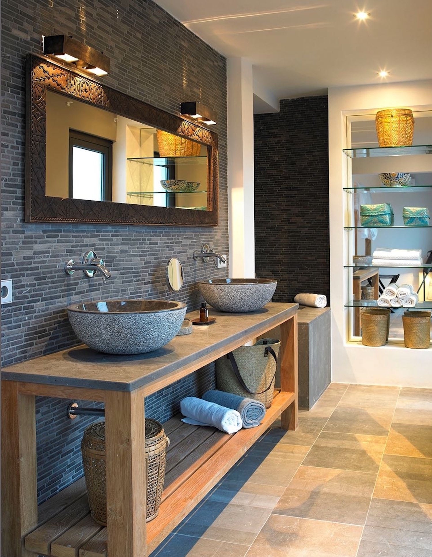 Teak bathroom cabinet discount