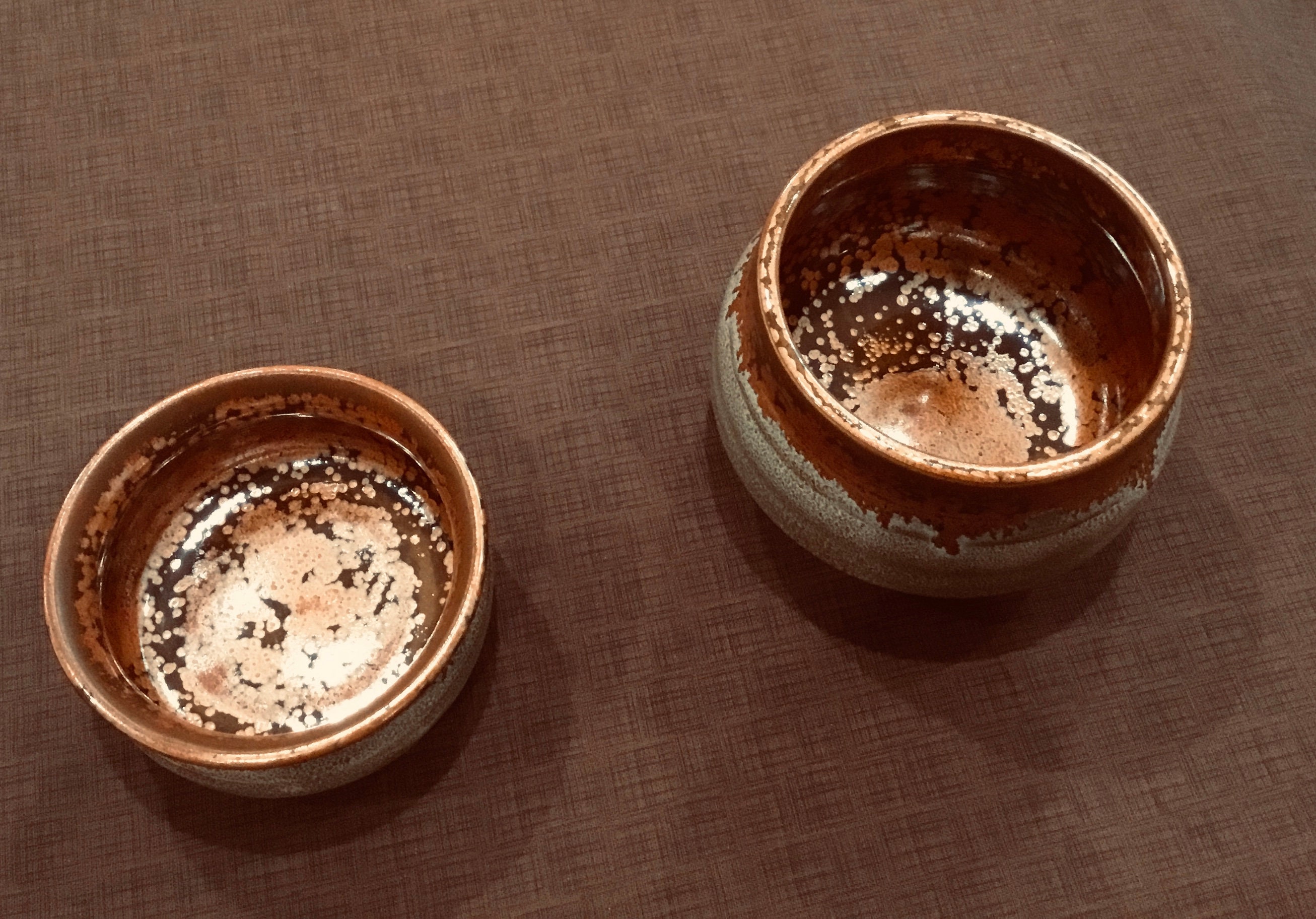 ANCIENT COPPER & SNOW 3”-3.5” Glazed Decorative Pots TJ7 - Etsy