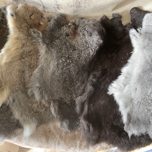 Soft Rabbit Fur Pelts - Packs & Singles