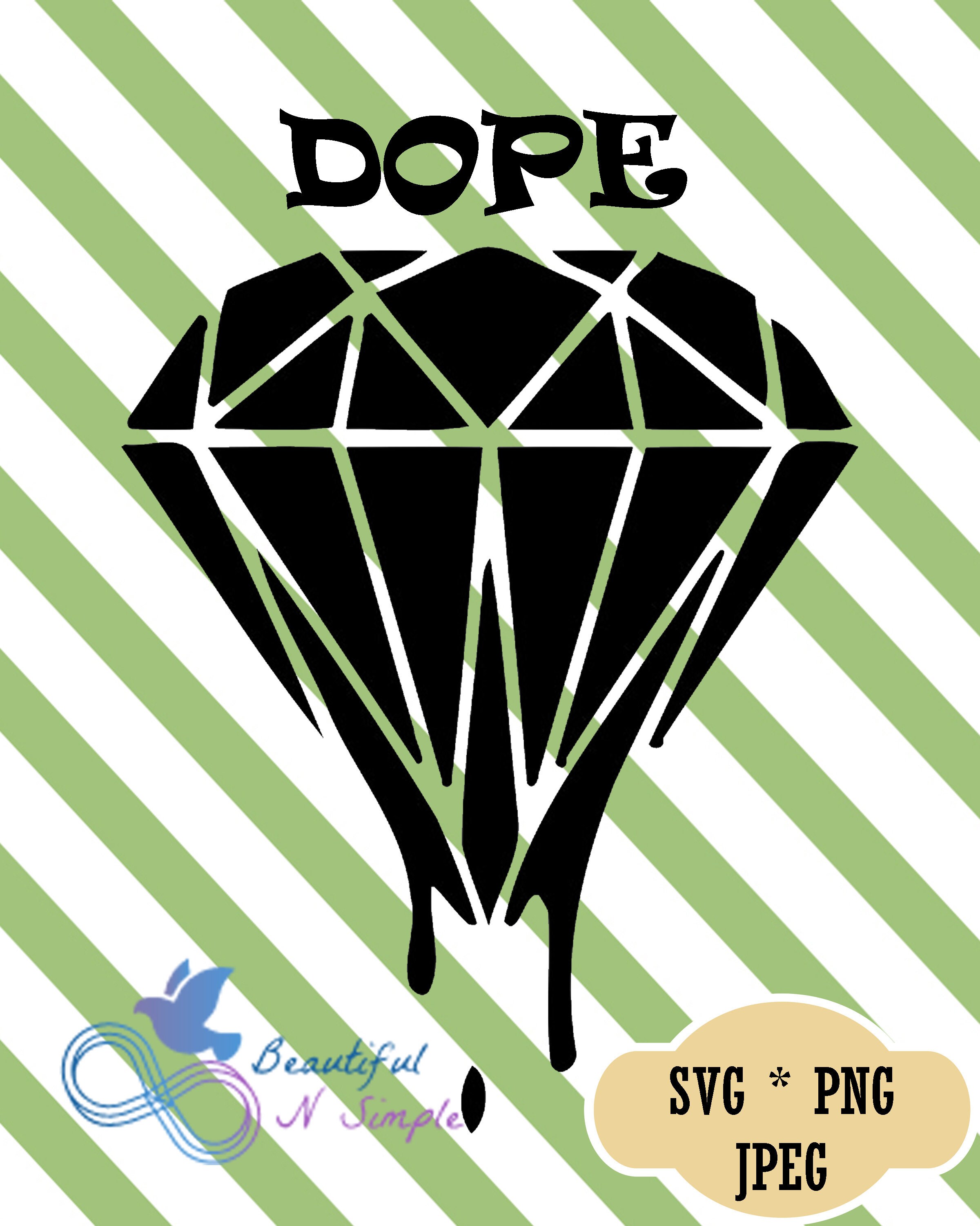 Dope Dripping Diamond Dope Diamond Dripping Bling Melting Etsy