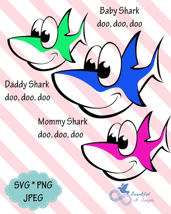 Download Sharks Doo Doo Doo Mommy shark Daddy Shark Baby shark Doo ...