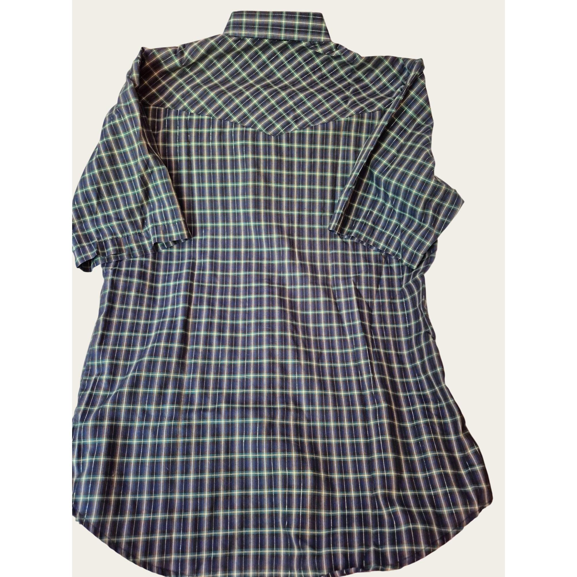 Chemise à carreaux tissée à manches courtes pour homme Roper
