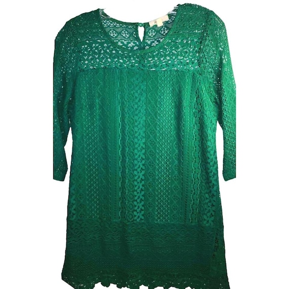 Small Womens Forest Green Lace Lined Mini Dress Button Closure Everly  Anthropology Sfpf Home22 - Etsy Israel