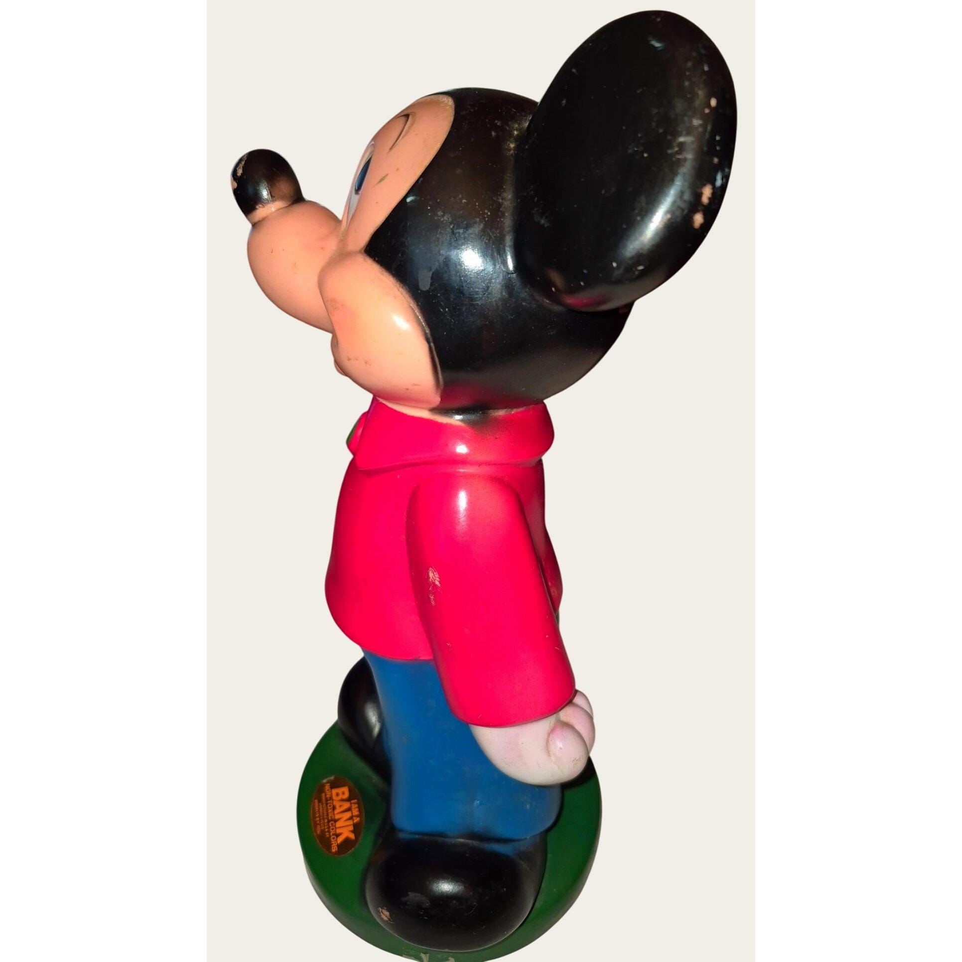 アンティーク雑貨 vintage Mickeymouth coinbank doll Vintage Mickey Mouse Plastic Coin Bank 11