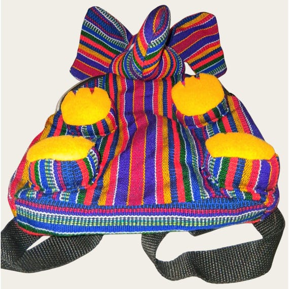 Backpack with Vibrant Multicolor Stripe Accents A Rainbow of Backpacks a Colorful Collage of School Bags  main image 2