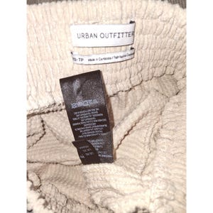 Urban Outfitters Seersucker Wide-Leg Pants Elastic Waist Pockets Womens Cargo Relaxed Fit XS image 9