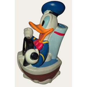 Donald Duck Rubber Coin Bank 7 x5.5&quot; Tall