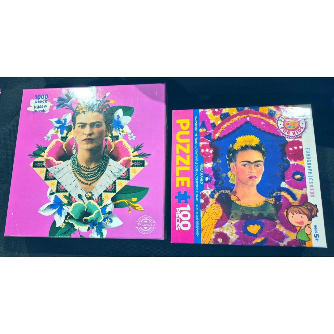 Frida Kahlo 1000 Piece & 100 Piece Jigsaw Puzzles Set - Etsy
