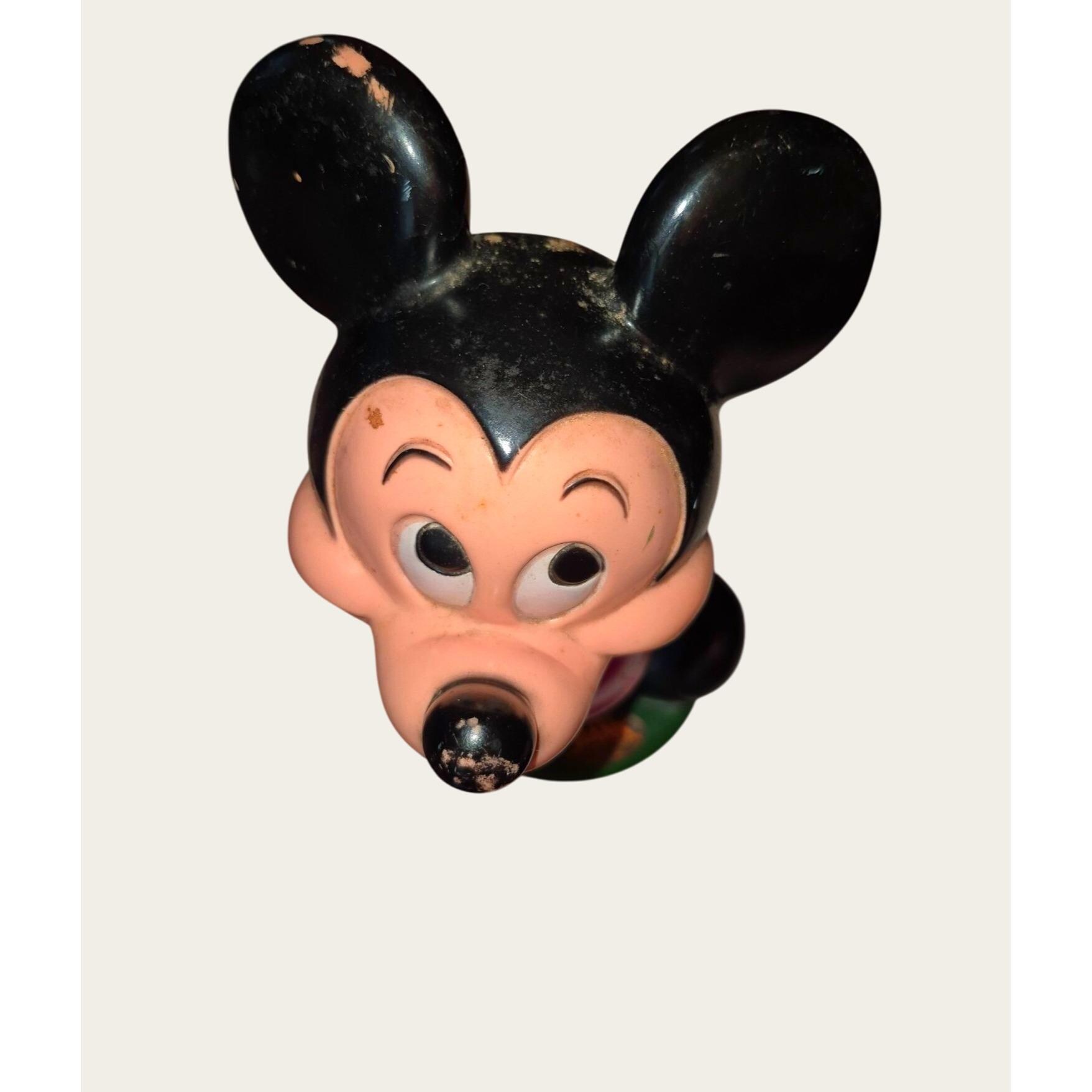 Vintage Mickey Mouse Plastic Coin Bank 11