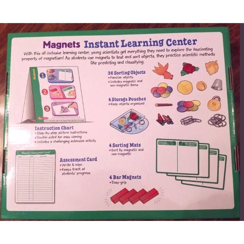 Lakeshore Instant Learning Center Color Magnet Sets Ages 4+ Hands-on ...