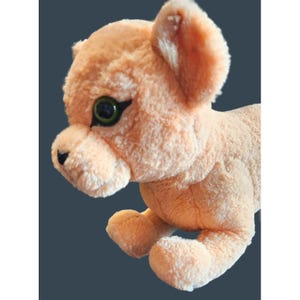 Lion King Talking Simba Plush Stuffed Animal Toy With Green Eyes