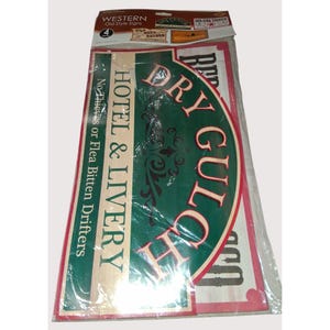 Western Old Style Signs Pack Of 4 By Beistle