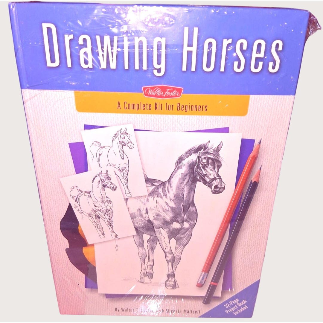 Walter Foster Drawing Horses Complete Beginners Art Kit With Pencils ...