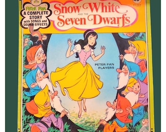 Peter Pan Records Snow White & The Seven Dwarfs 45 RPM Vinyl Record Set