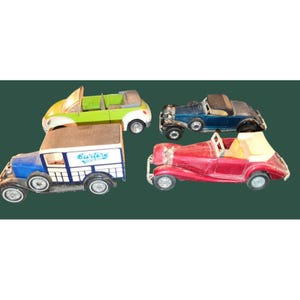 Set Of 4 Vintage Diecast Toy Cars