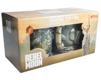 Rebel Moon Boccale da collezione NETFLIX confezione da 2 20 Oz. Tazze 3D - NUOVE