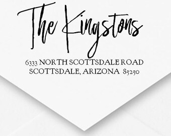 Self-Inking Address Stamp, Edgy Font, Custom Stationery