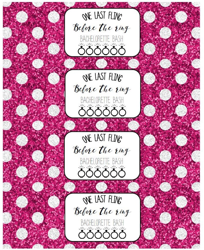 Diy Water Bottle Label Template